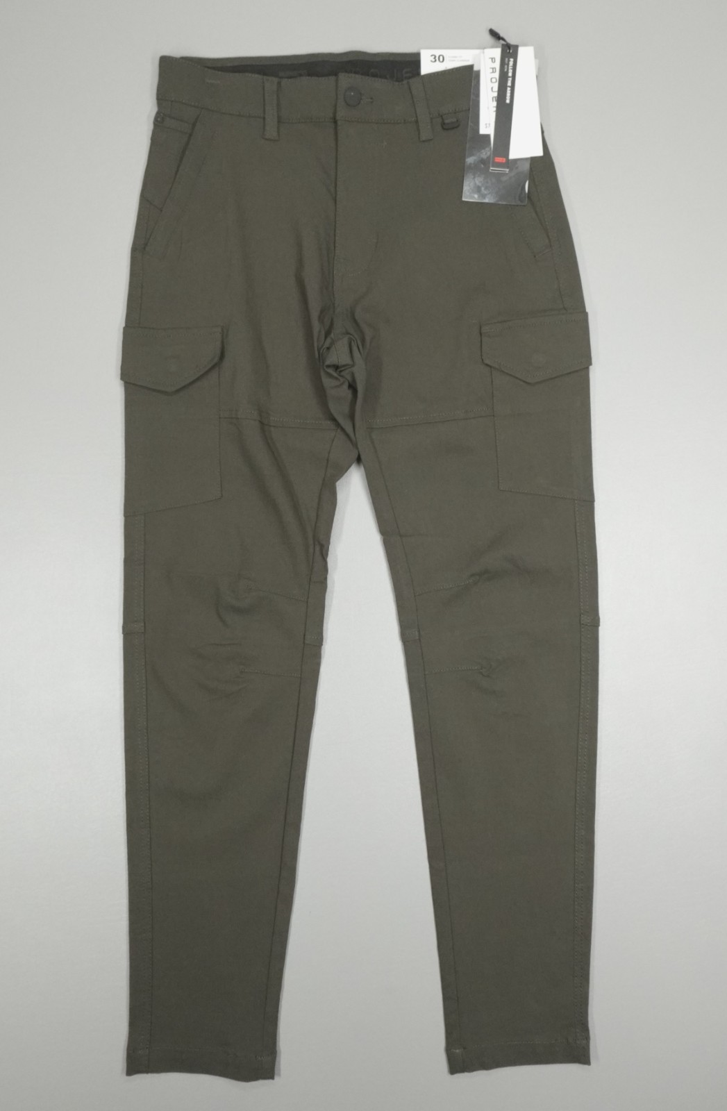 Projek Raw Bungee flex Cargo Pants Men Size 30 Classic Slim Fit Green 147101F