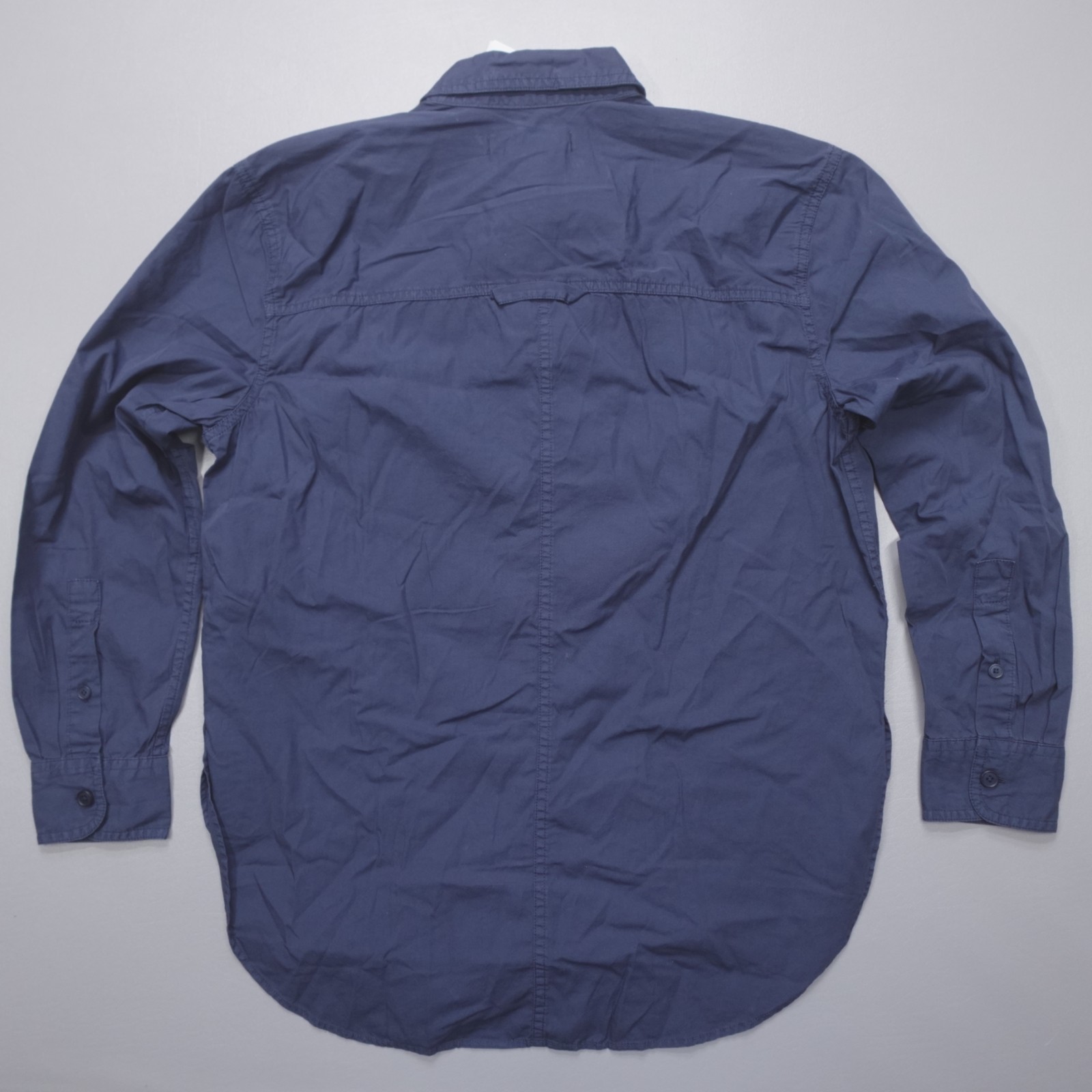 Outerknown The Weekend Shirt MRN Blue Organic Cotton Oversized Women’s Size XS
