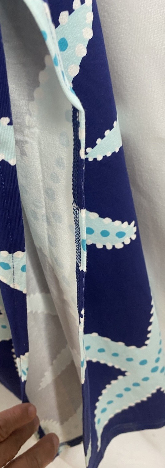 Ana Clare Emilee Dress Sz XL Starfish Print Maxi NEW