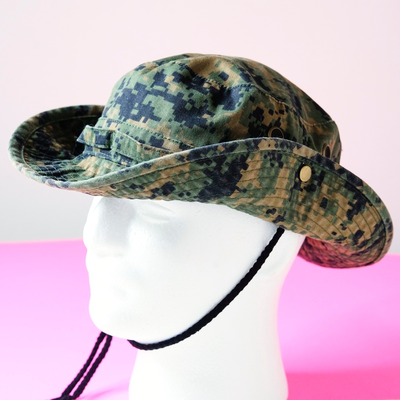 Newhattan Digi Camo Boonie Hat Tactical Military Safari Jungle Size S/M
