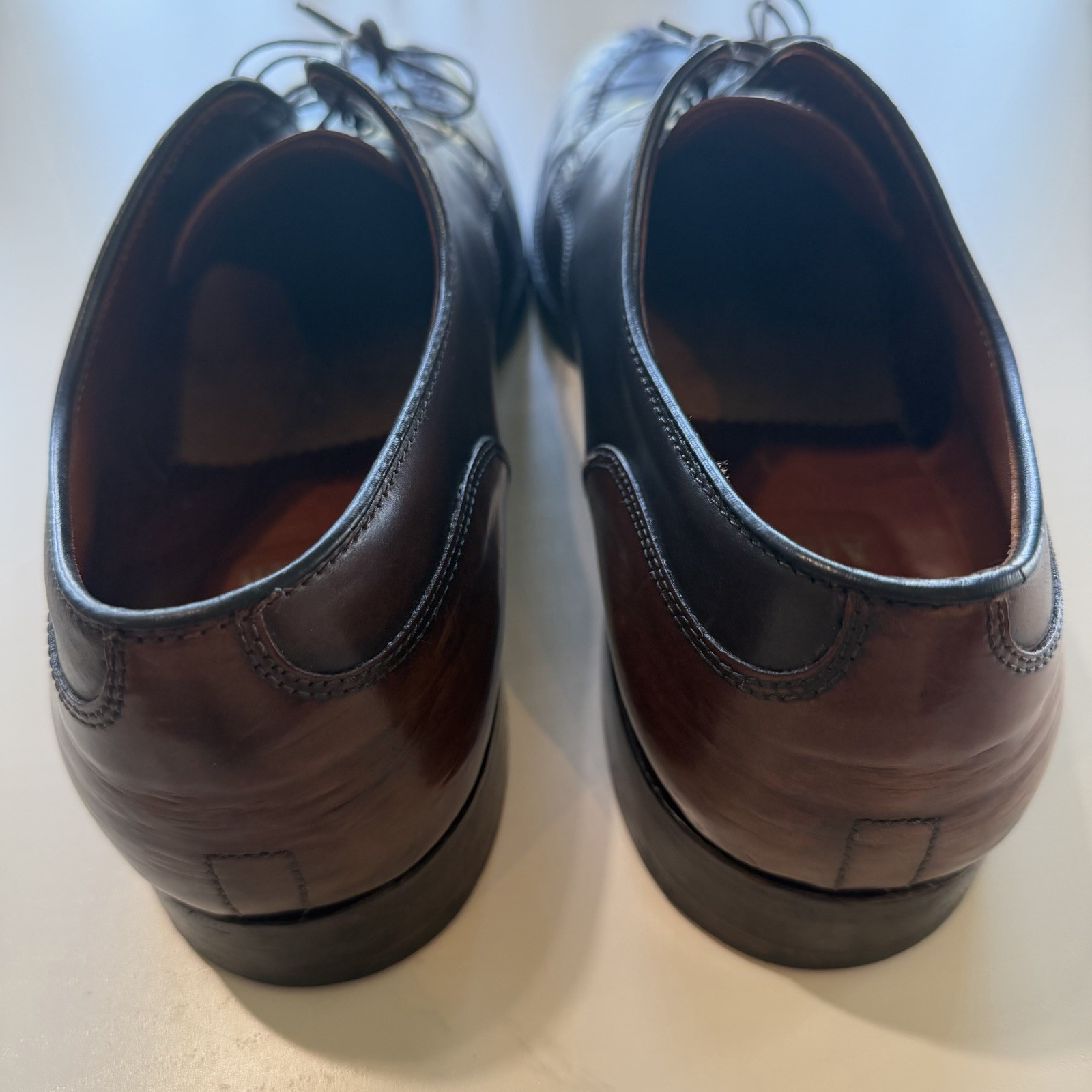 ALDEN 22220 Cigar Shell Cordovan Split Toe Size 13 Norwegian Front Blucher Shoes