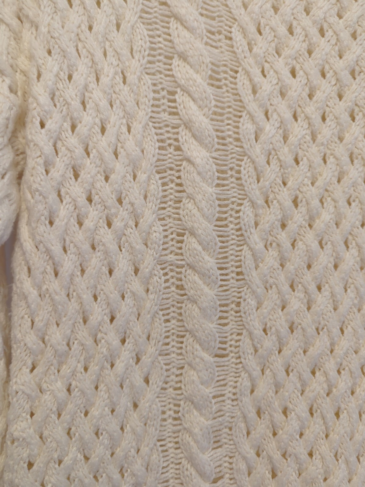 “SPAO” Teen-Unisex Lge Knit Jumper. Beige. M. 52cm p to p. 58cm long. arm 50cm