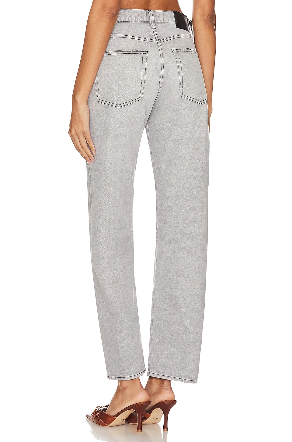 MOUSSY VINTAGE NWT $360 Panaca Straight-Leg Jeans in Light Black 24