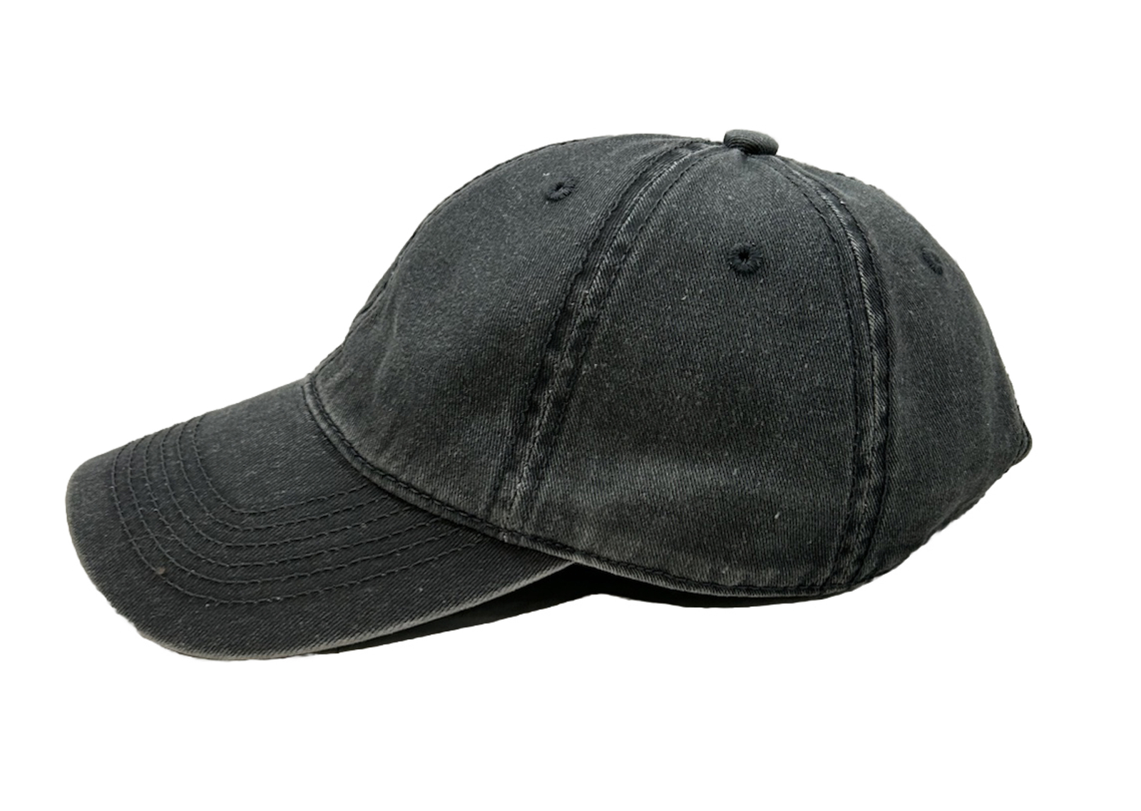 J Shang Strap Back Hat Cap Stone Washed Blue Plain No Logo