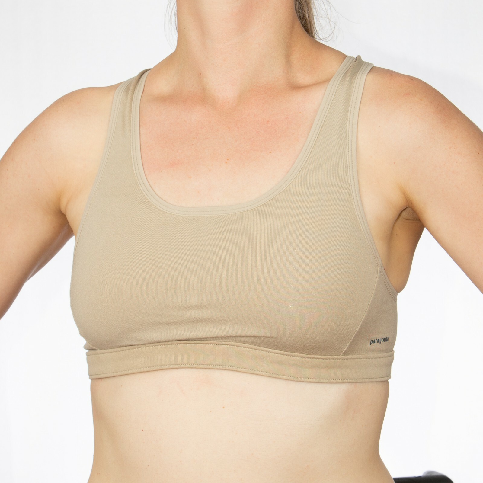 PAIR OF TWO Patagonia Capilene Women’s Sports Bras, DRT (Tan/Khaki) – NWT