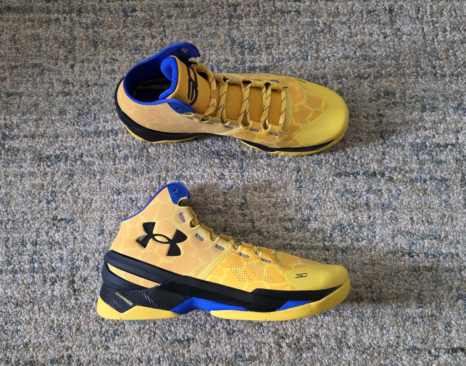 NEW 2023 UNDER ARMOUR UA STEPHEN CURRY 2 DOUBLE BANG GOLD [3026281-700] 14.0 US