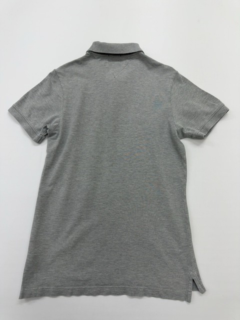 Hilfiger Denim Men’s Gray Polo Button Up Shirt Size S Regular Cotton Knit