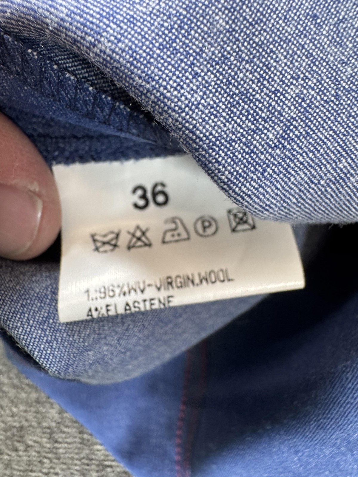 Escada 2 Piece Skirt Set Womens Small 36 Blue Wool Tank Pencil Lined Workwear