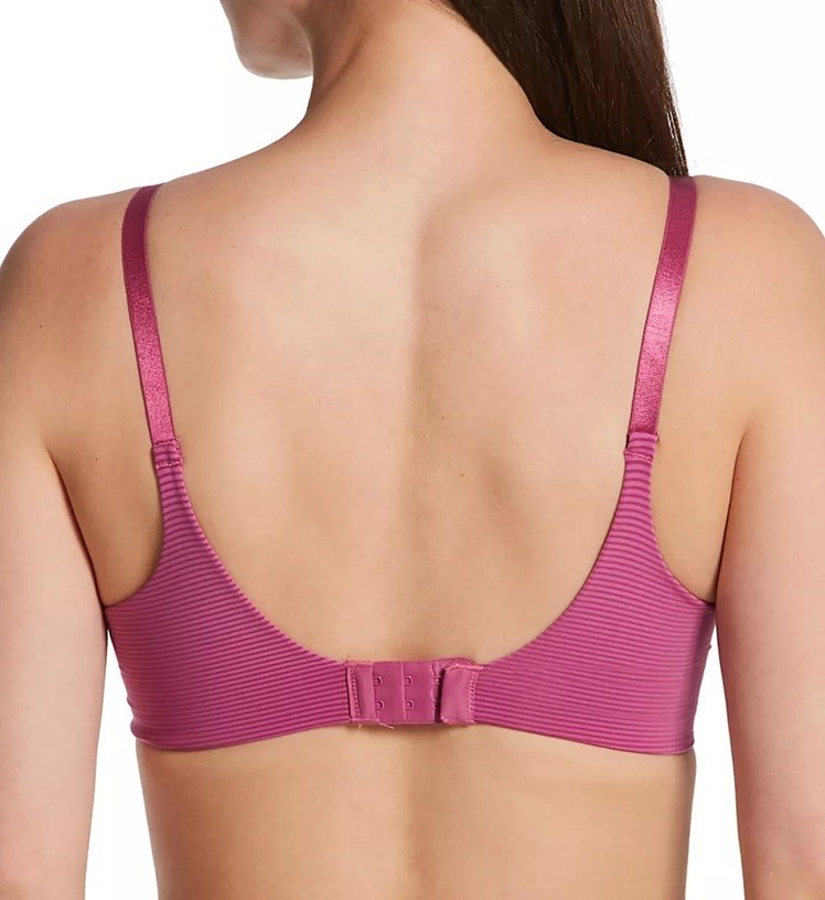 Vanity Fair Beauty Back Full-Coverage Bra 75345 Raspberry Haze Stripe 40D NWT