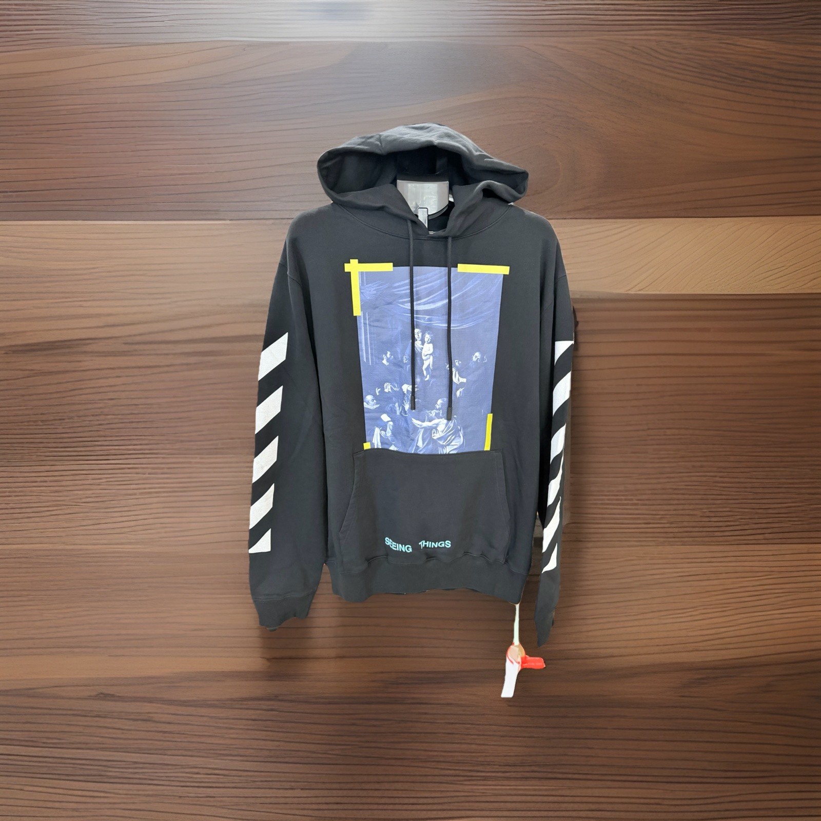 Off White Virgil Abloh Seeing Things Caravaggio Hoodie Mens XL w COA Authentic!