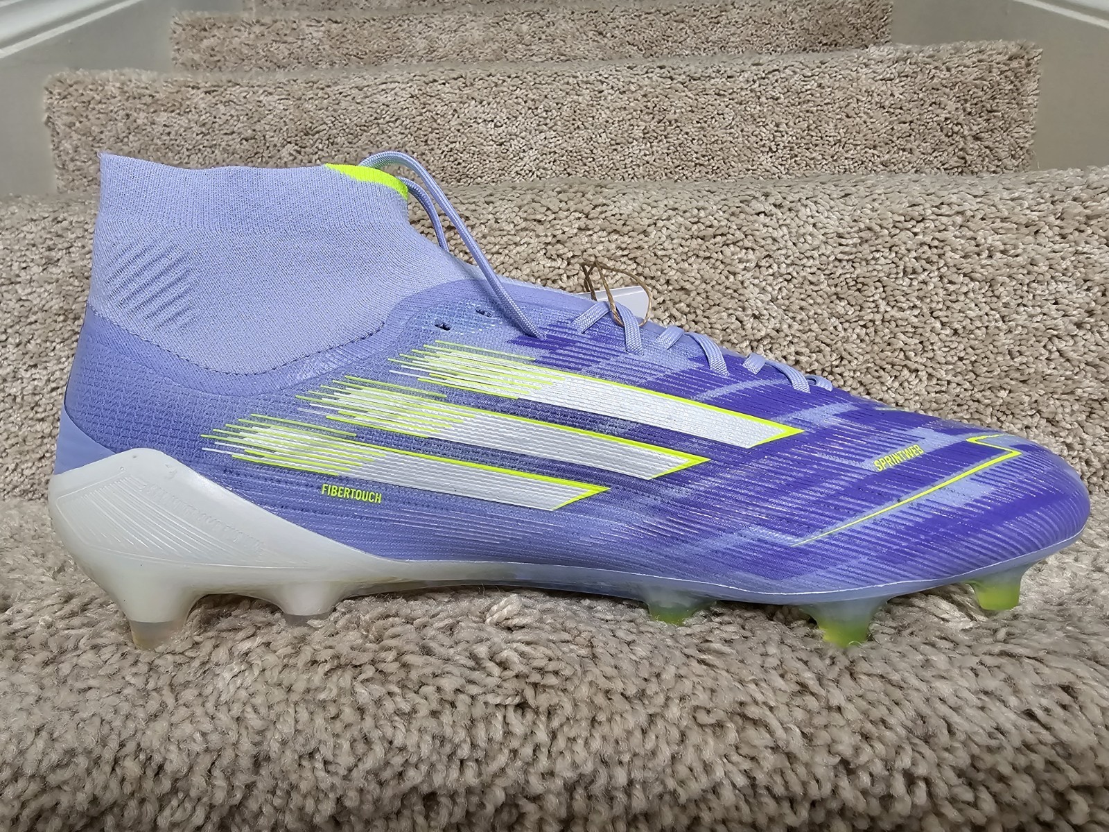 Adidas F50 Sparkfusion Elite Mid FG AG Blaze Pack Soccer Cleats JH7648 Sz 9.5