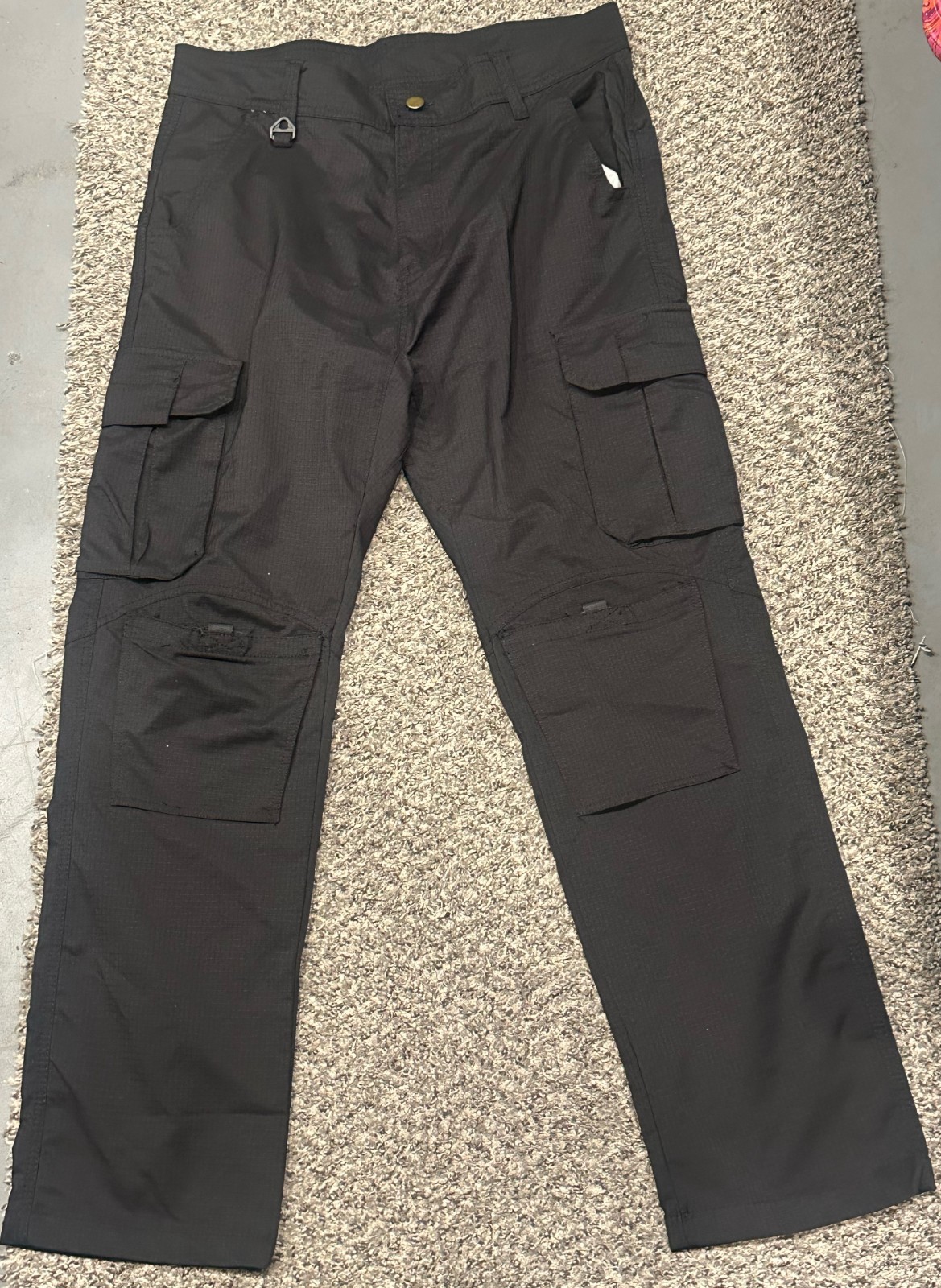 Polyester Cargo Jeans, Size 34, New