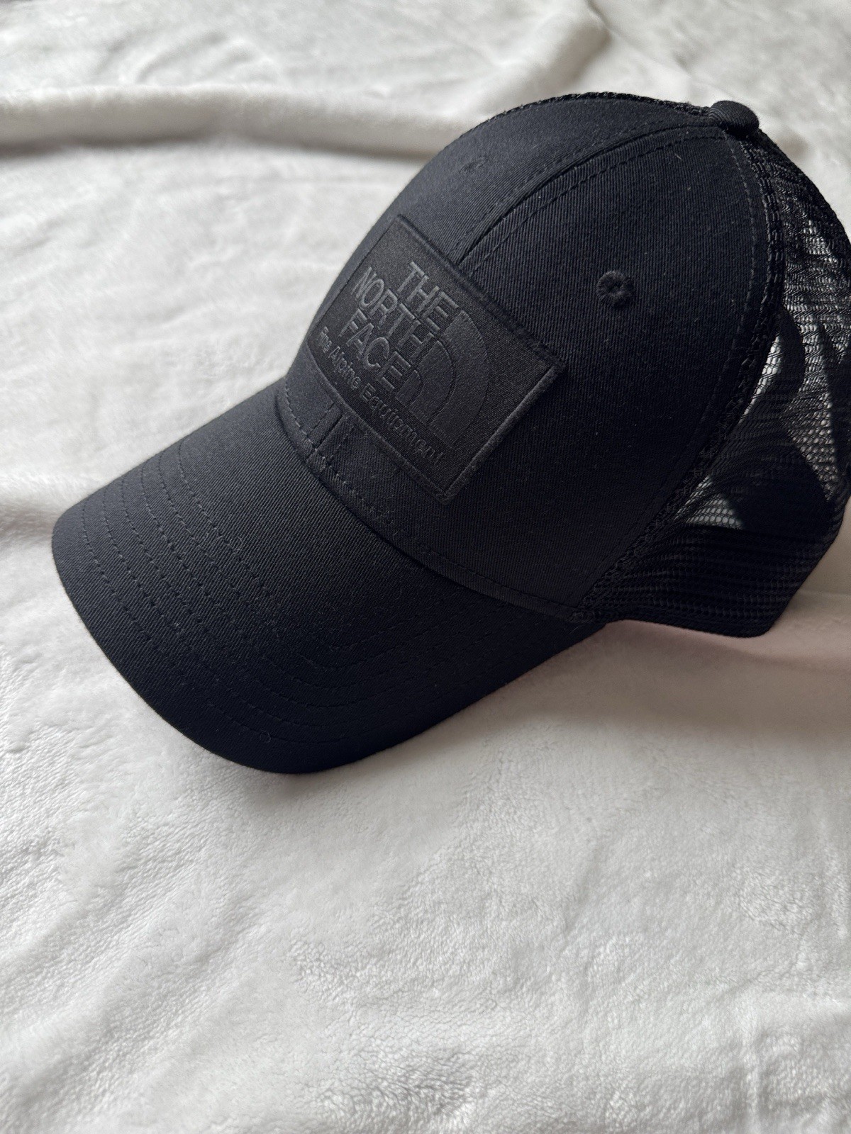 The North Face Black Trucker Hat Mesh Back Adjustable Solid One Size Men