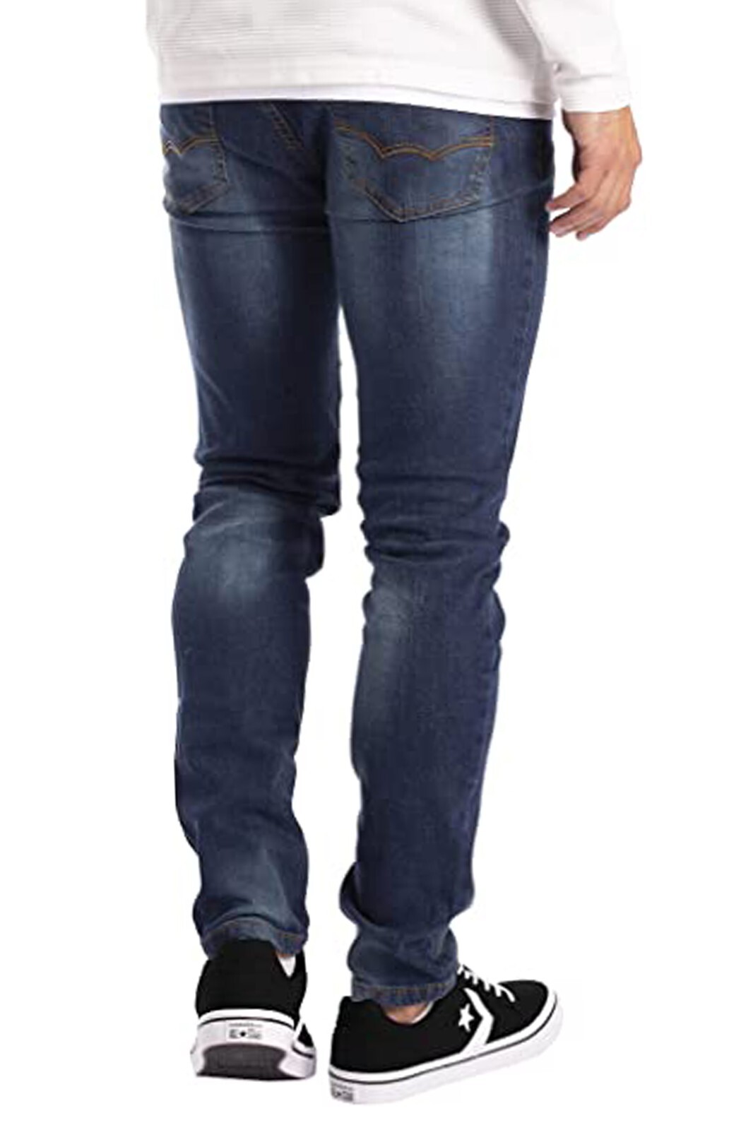 NEW MENS FLEX SKINNY JEANS STRETCH SLIM FIT DENIM PANTS ALL WAIST & LENGTH