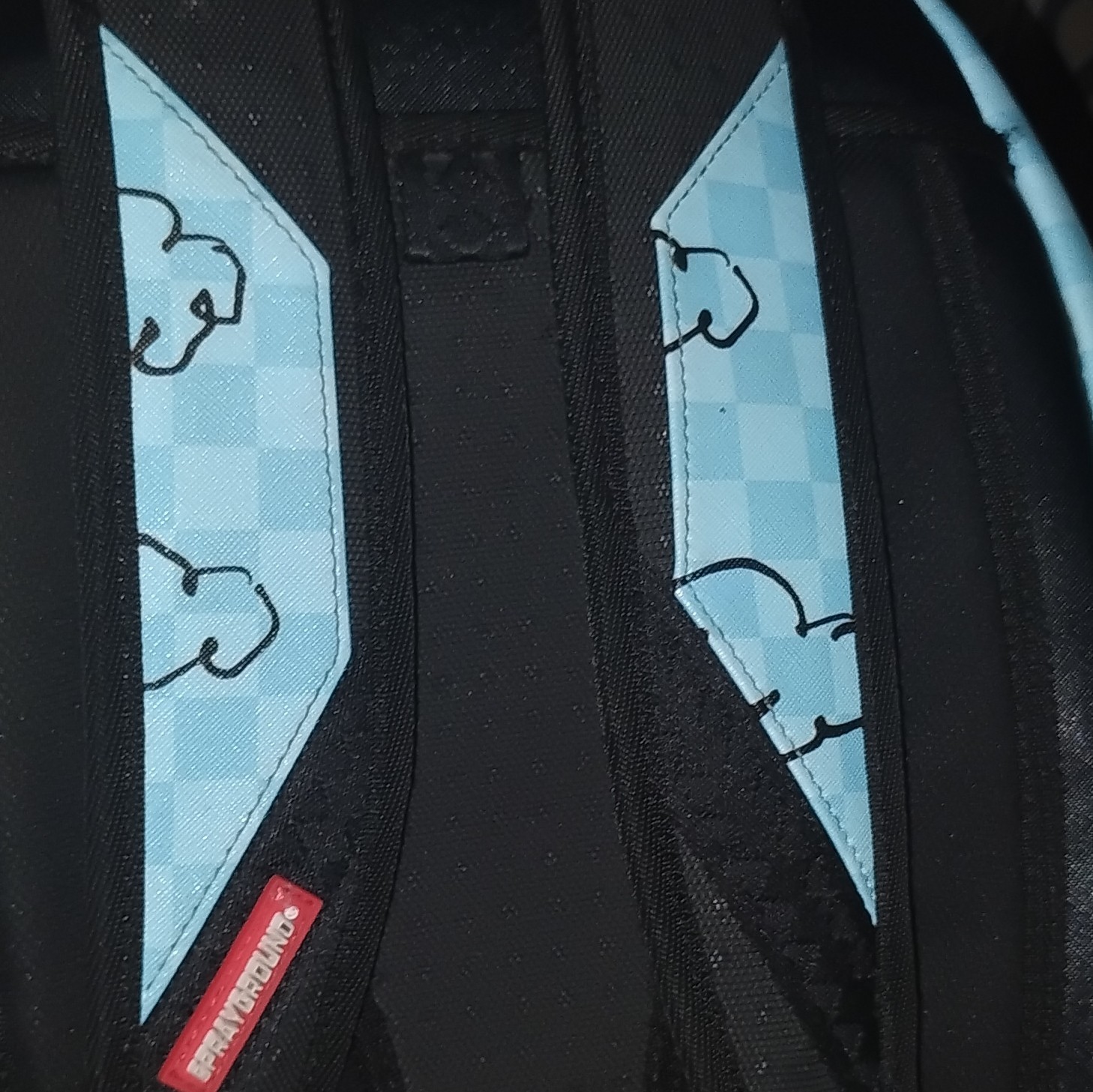 Sprayground Peanuts Snoopy Mini Backpack Checkered Zip Blue/Red/Black/White
