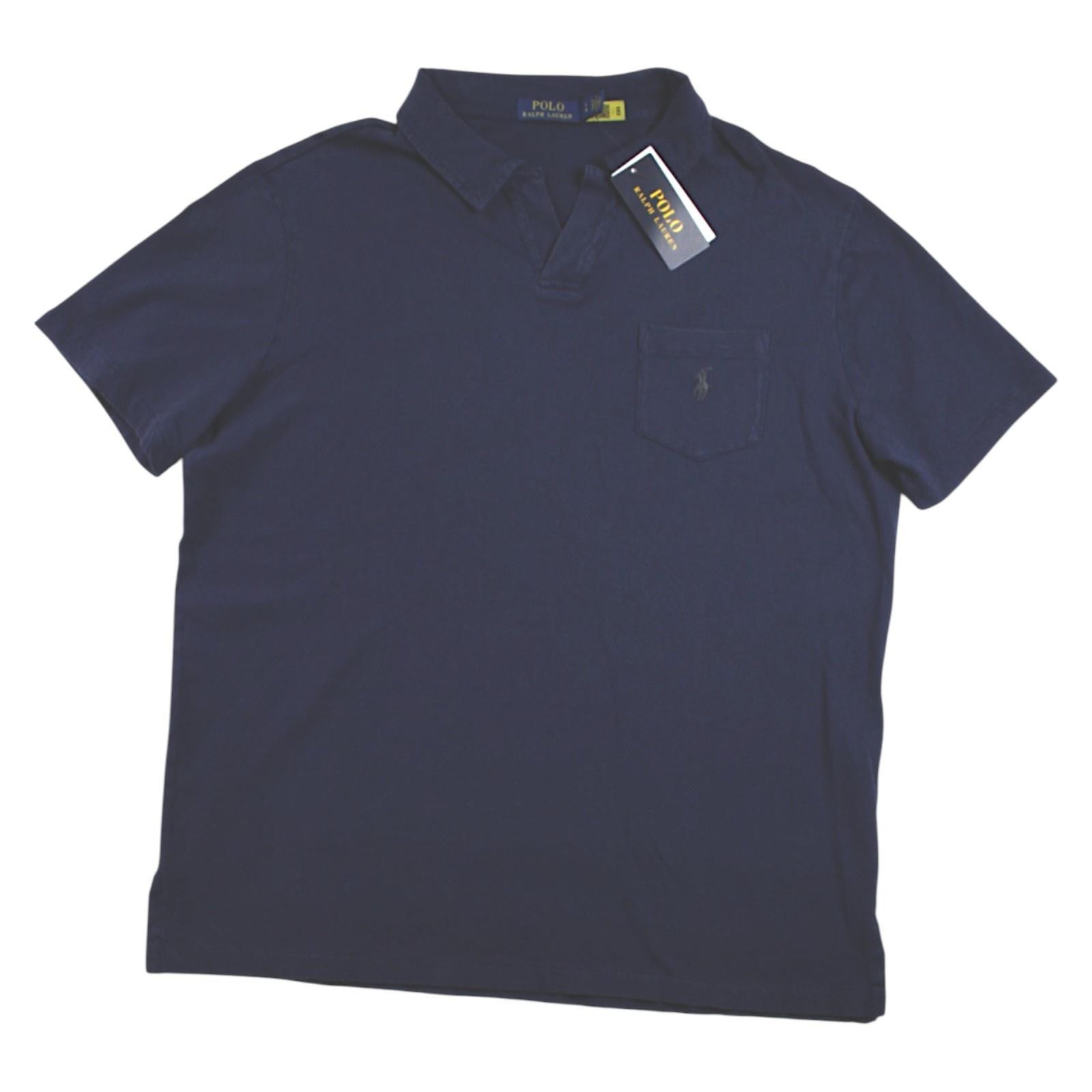 Polo Ralph Lauren Polo Shirt Mens L Navy Classic Fit Knit Short Sleeve $125 NEW