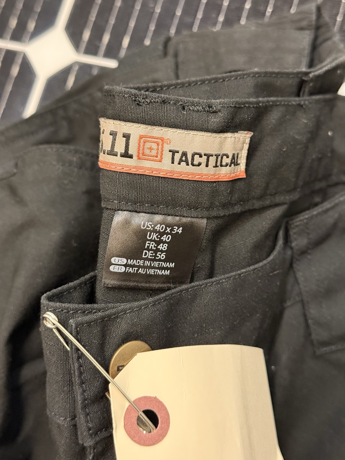 5.11 Tactical Mens Regular Fit taclite pro Canvas Cargo Pants 40×34 Black