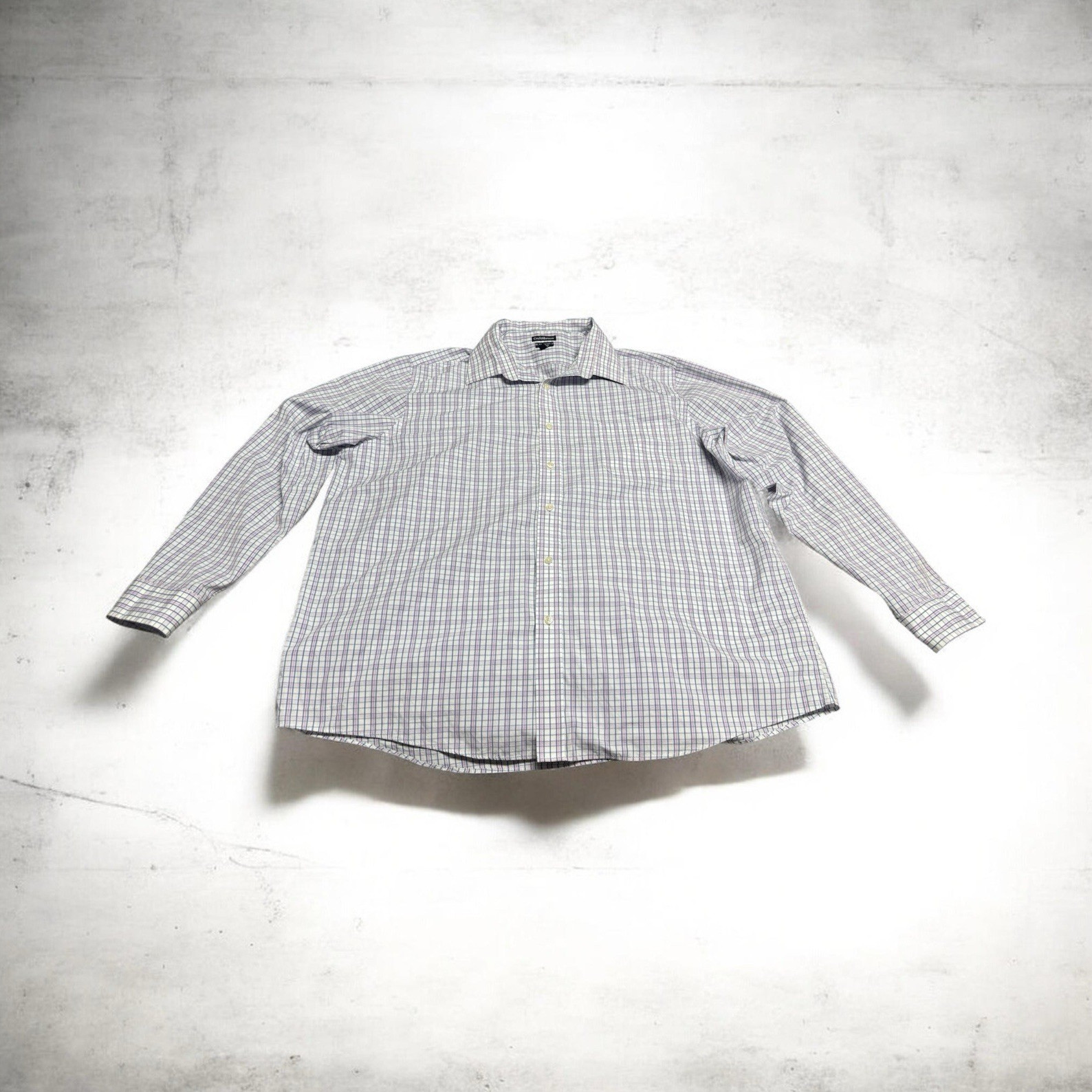 Croft & Barrow Easy Care Classic Fit Check Dress Shirt 18.5 36/37