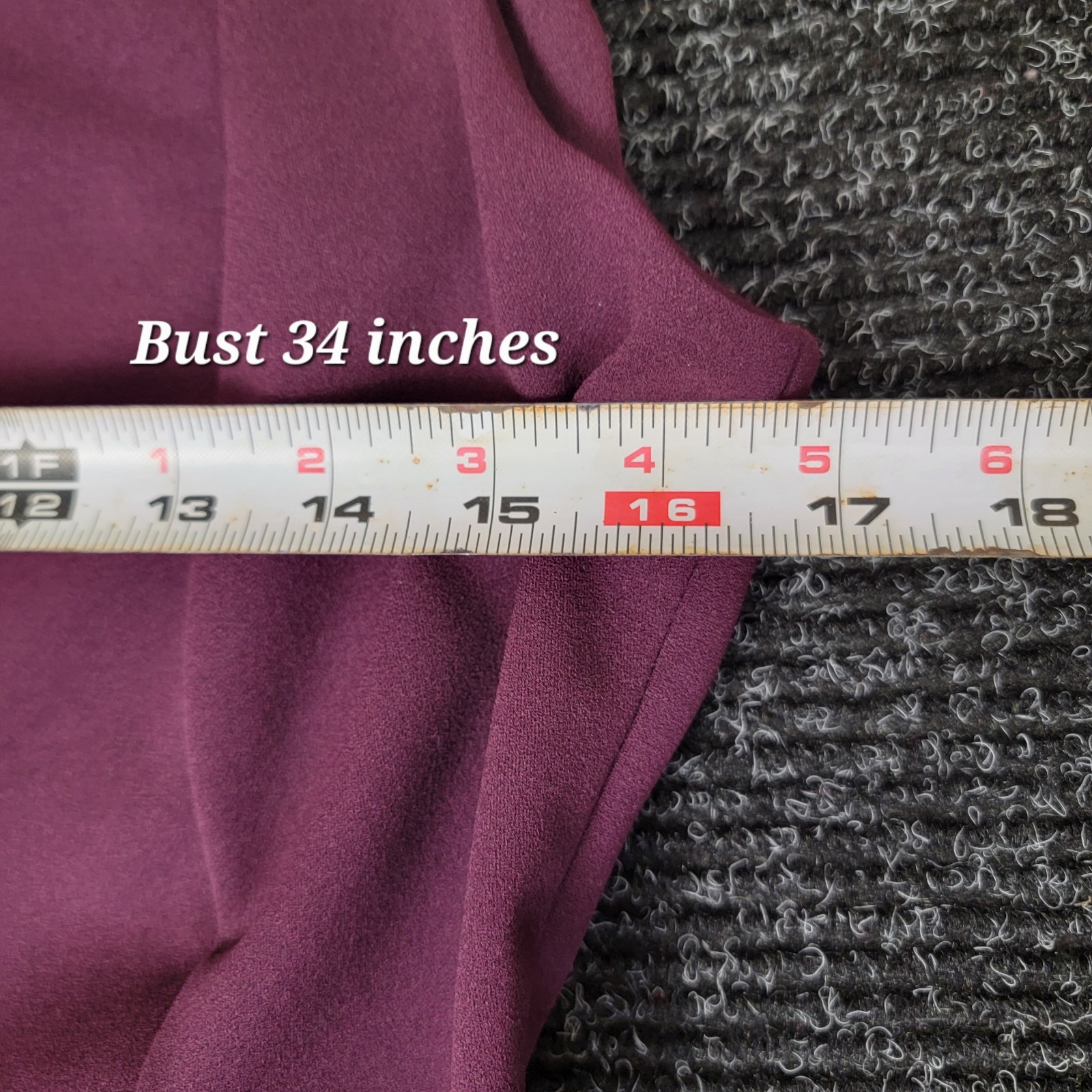 Calvin Klein Purple Sheath Dress Size 8 Sleeveless Knee Stretch Zip Back Bodycon