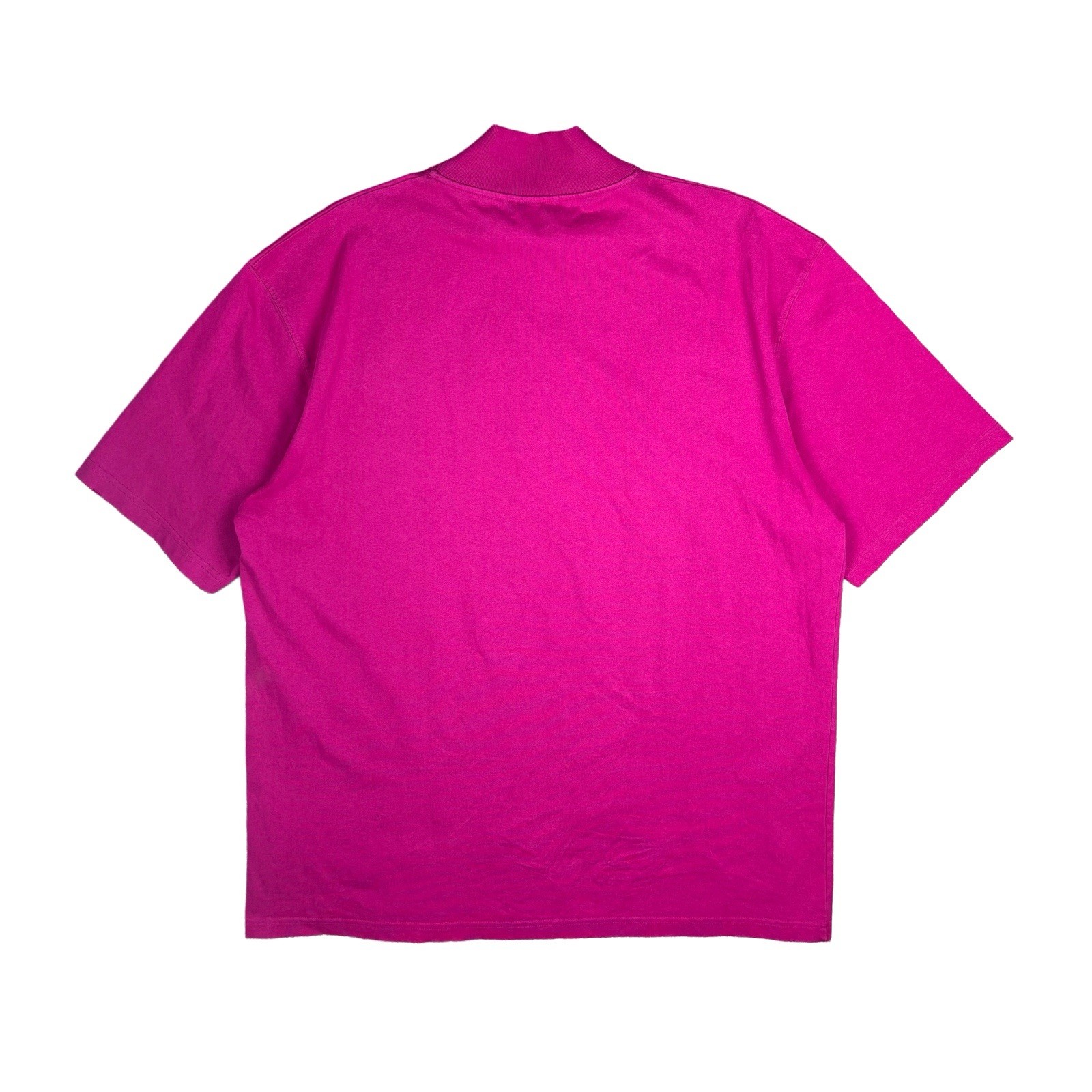 Calvin Klein 205W39NYC Mens Pink Logo Mock Neck Short Sleeve Cotton Knit XL
