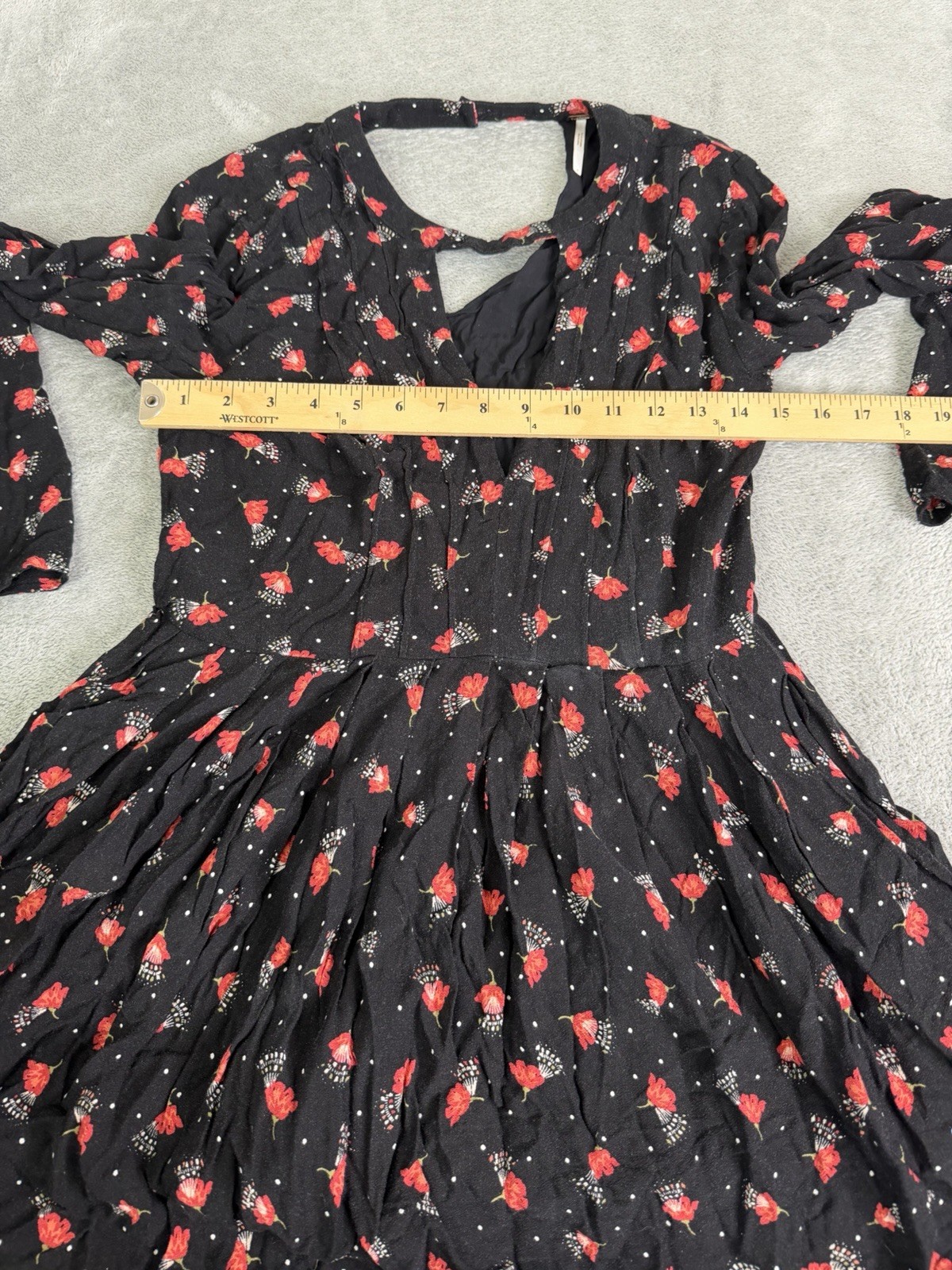 Free People Tegan Mini Dress Women’s Size 6 Black