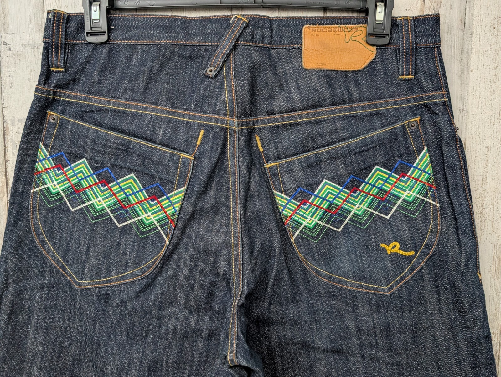 Vintage 90’s Roca Wear Baggy Jeans Mens 34 Skater Grunge Hip Hop Y2K Rave Retro
