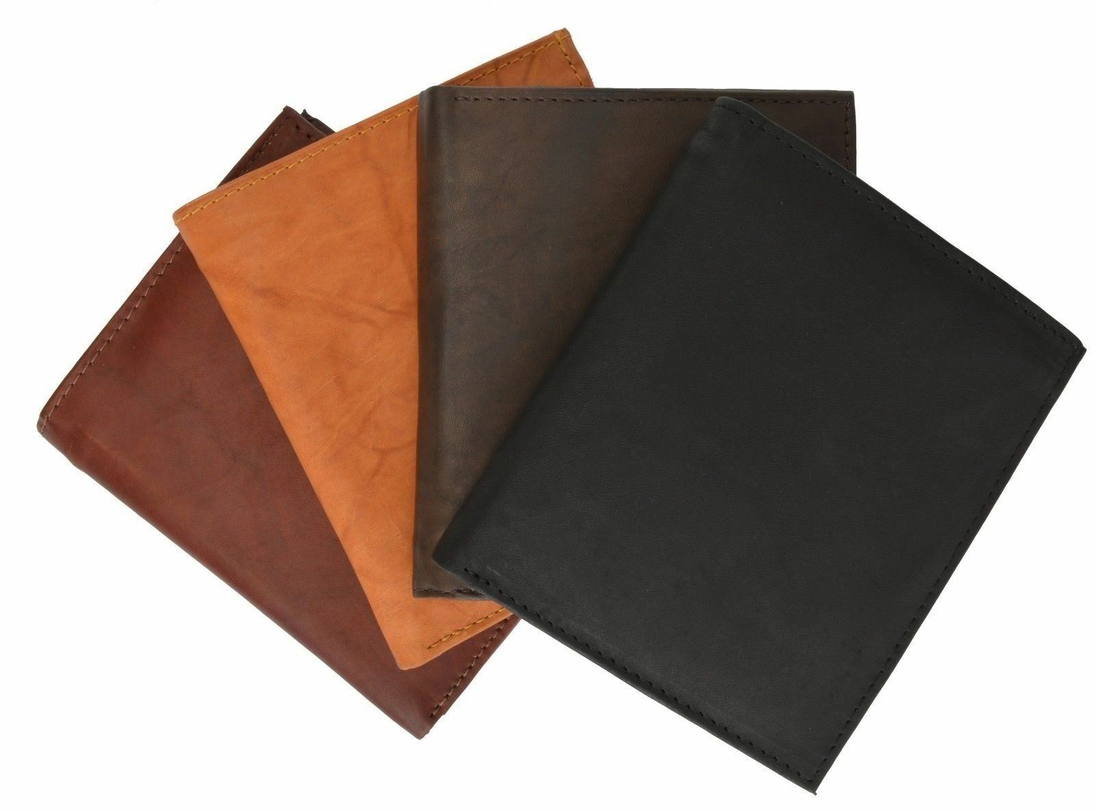 Marshal Men’s Genuine Leather Bifold Wallet Slim Hipster Cowhide Credit Card New