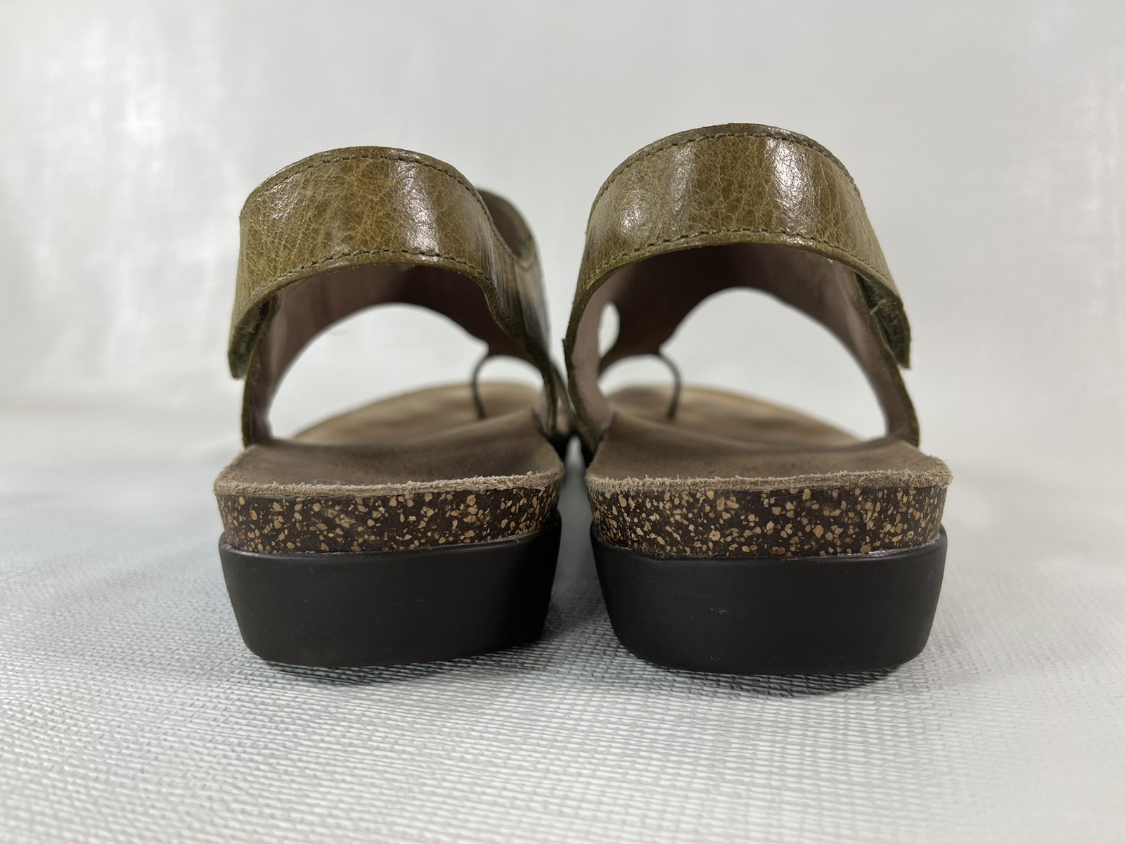 Dansko Reece Burnished Brown Leather Toe Loop Sandals Womens Size 41 US 10.5-11