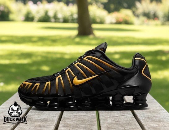 Nike Shox TL Shoes Black University Gold AV3595-013 Men’s Sizes NEW