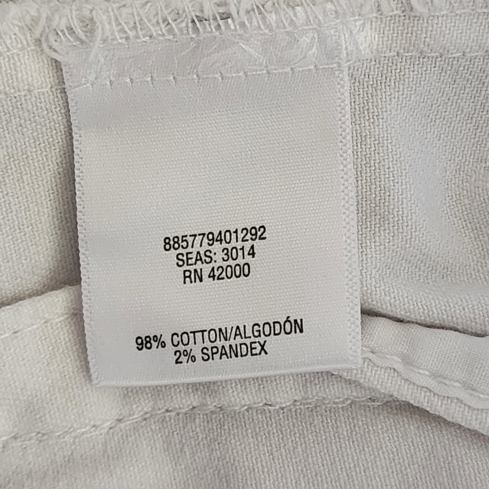 Bongo Women’s/Junior’s Size M Distressed White Denim Vest