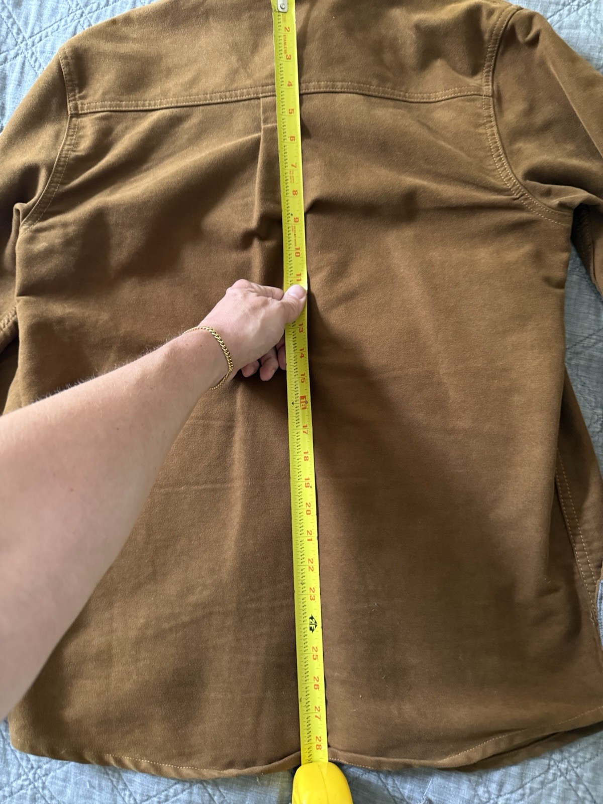 Purnell Moleskin Work Long Sleeve Work Shirt Brown Soft Brushed Moleskin