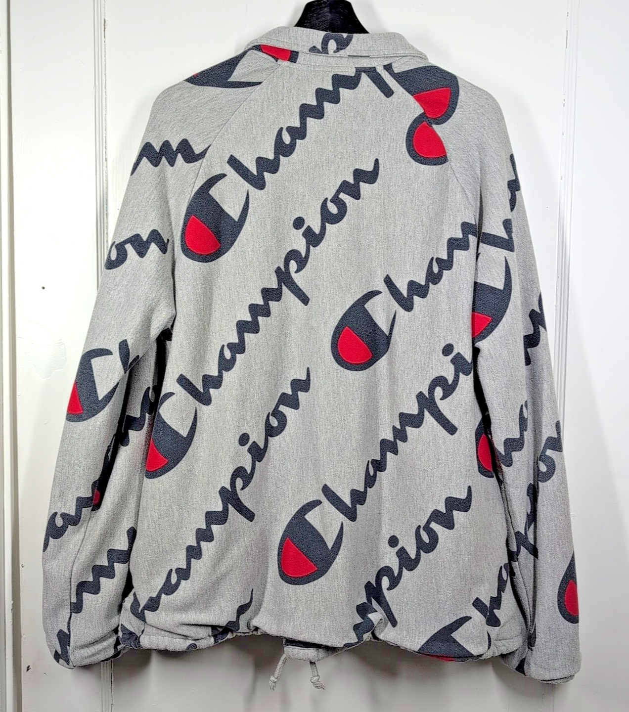 Vintage Champion Reverse Weave Bomber Varsity Jacket Button-Up Men’s Sz Large