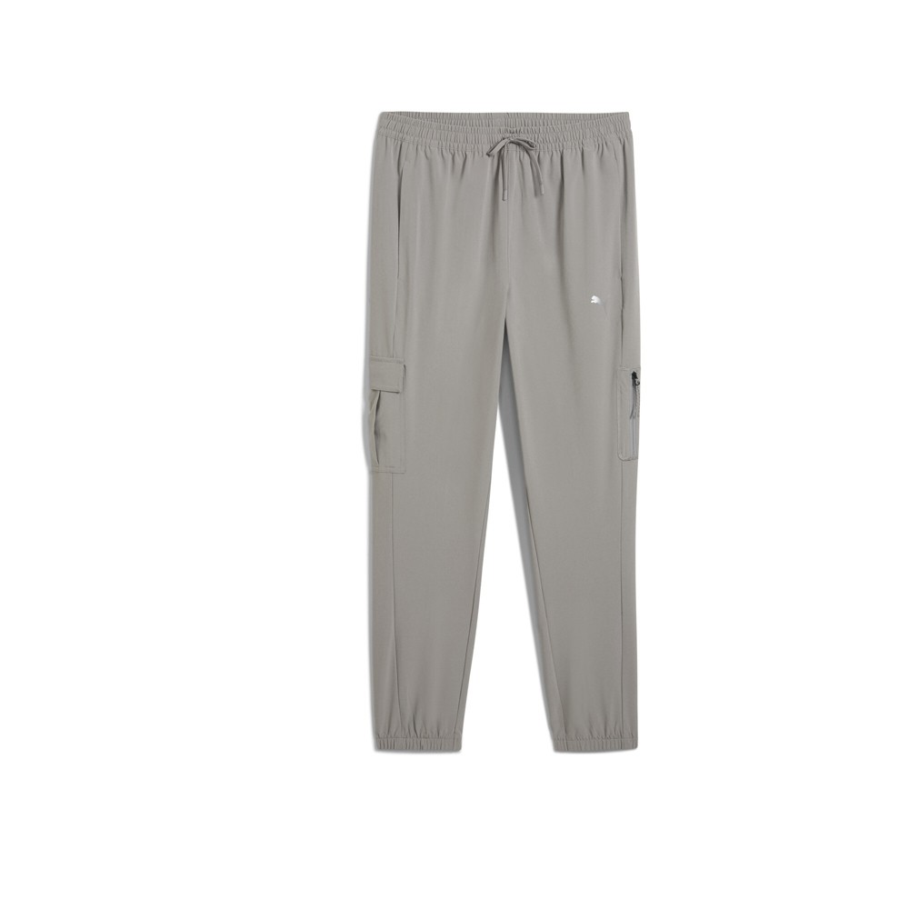 PUMA Flex Trend Woven Pants Mens Grey Casual Athletic Bottoms 52667062