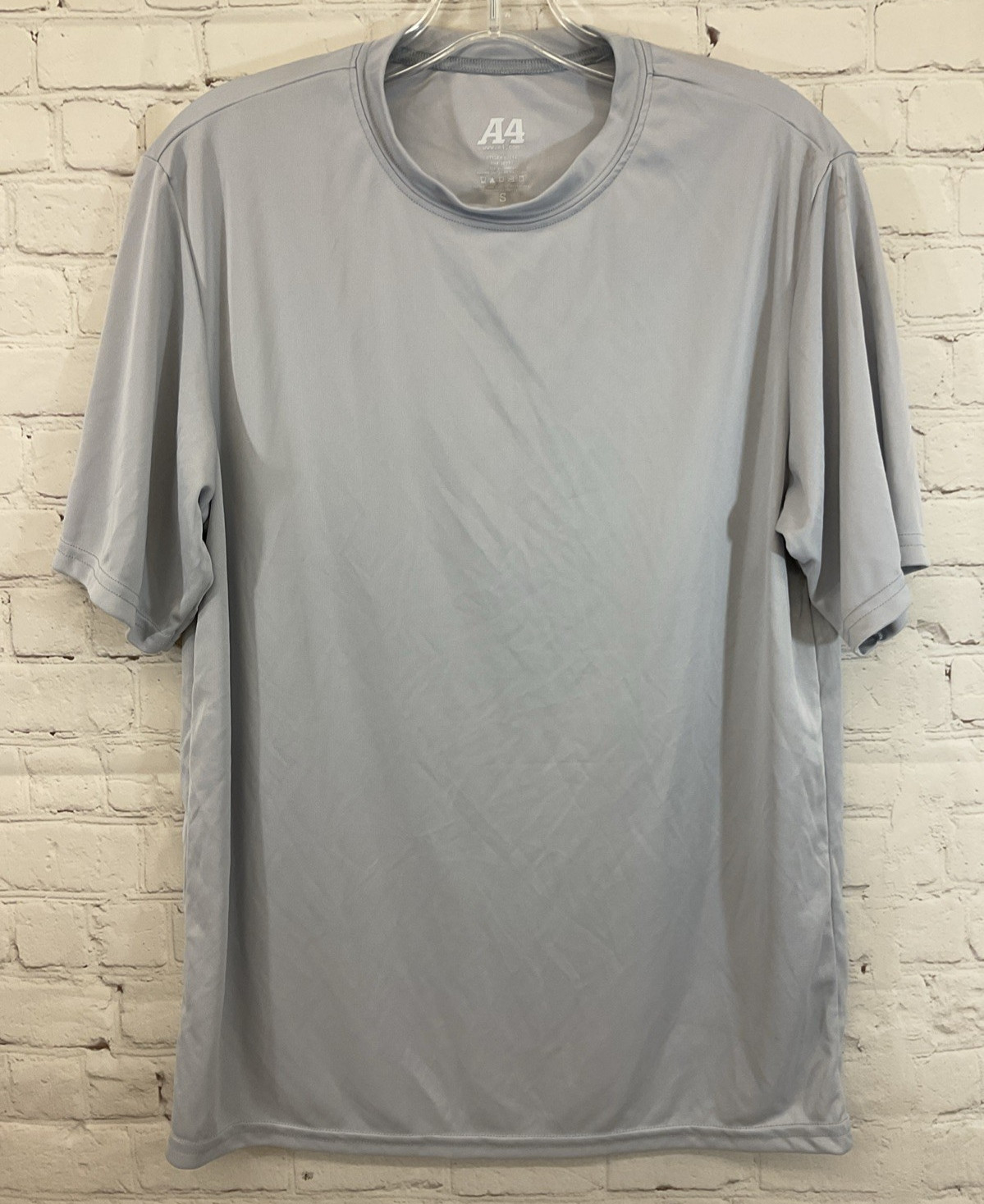 A4 38997 Women’s 100% Polyester Athletic Shirt Light Grey Small