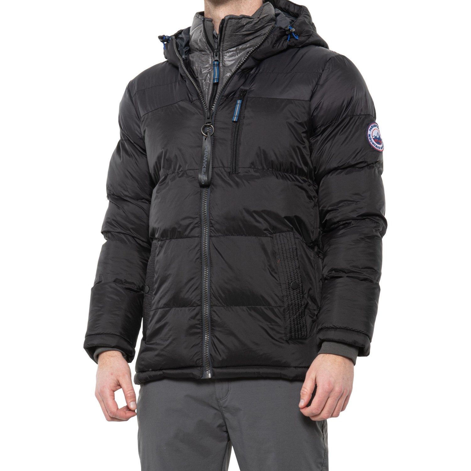 Hawke & Co. Men’s WARM Puffer Jacket Bubble Coat Double Zip Size S-XL 3 color