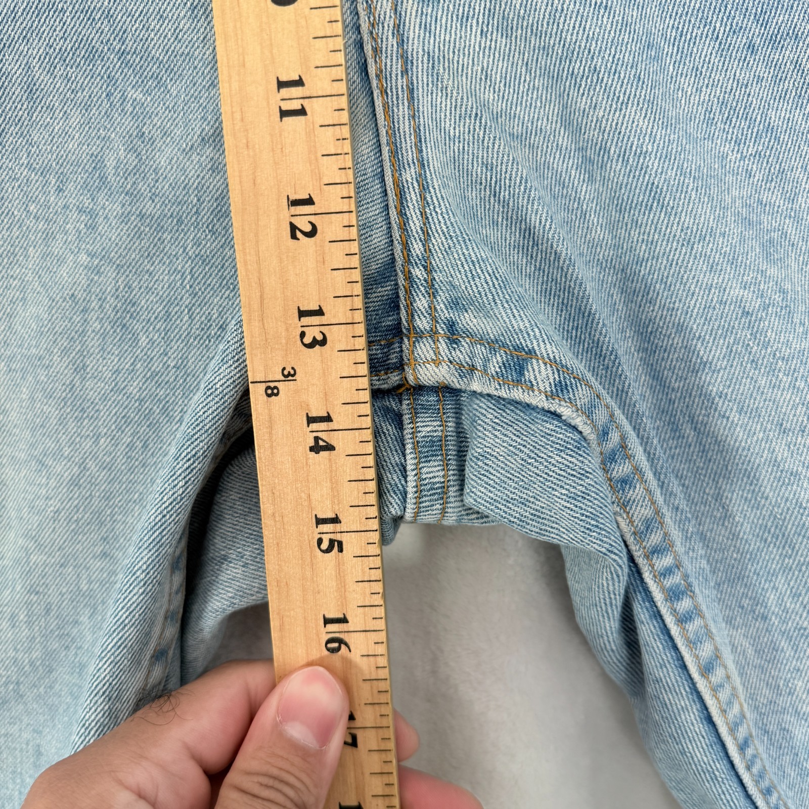 Polo Jeans Company Ralph Lauren Jeans Mens 38×30 Blue Straight Leg USA Flag