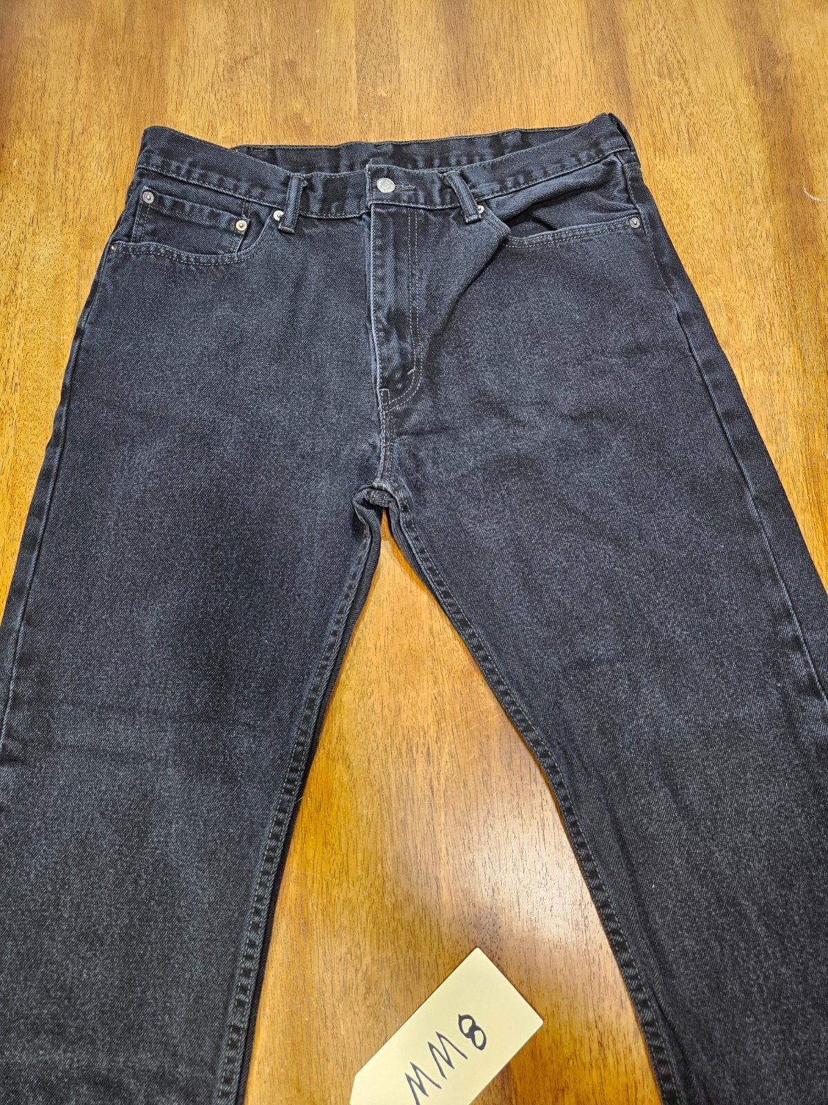 Levi Strauss Denim Jeans 505 Mens Size 38×32 Zipper Button Pockets Dark Wash
