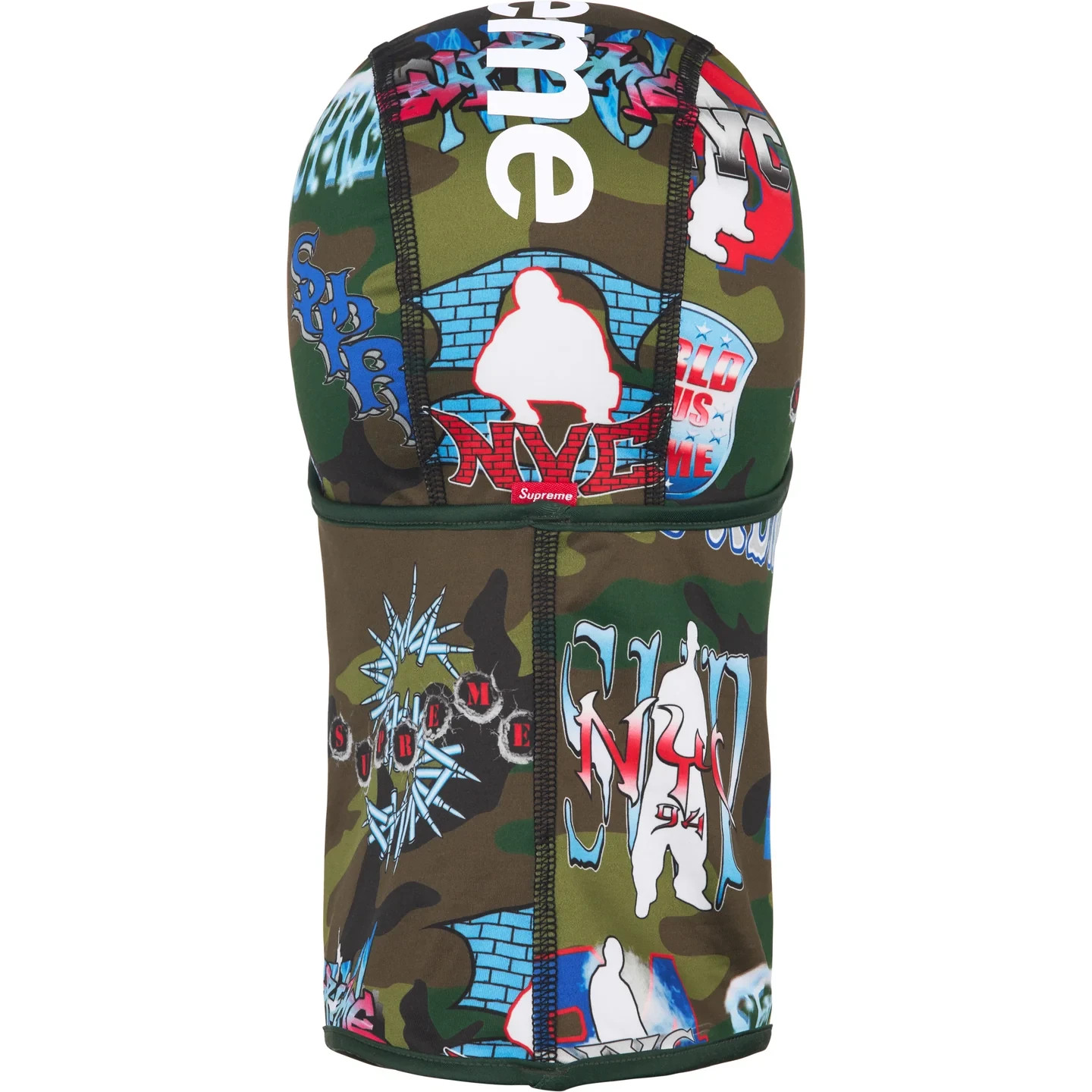 SUPREME FLASH LIGHTWEIGHT BALACLAVA (WOODLAND CAMO) SS26 FACEMASK ART DEALER