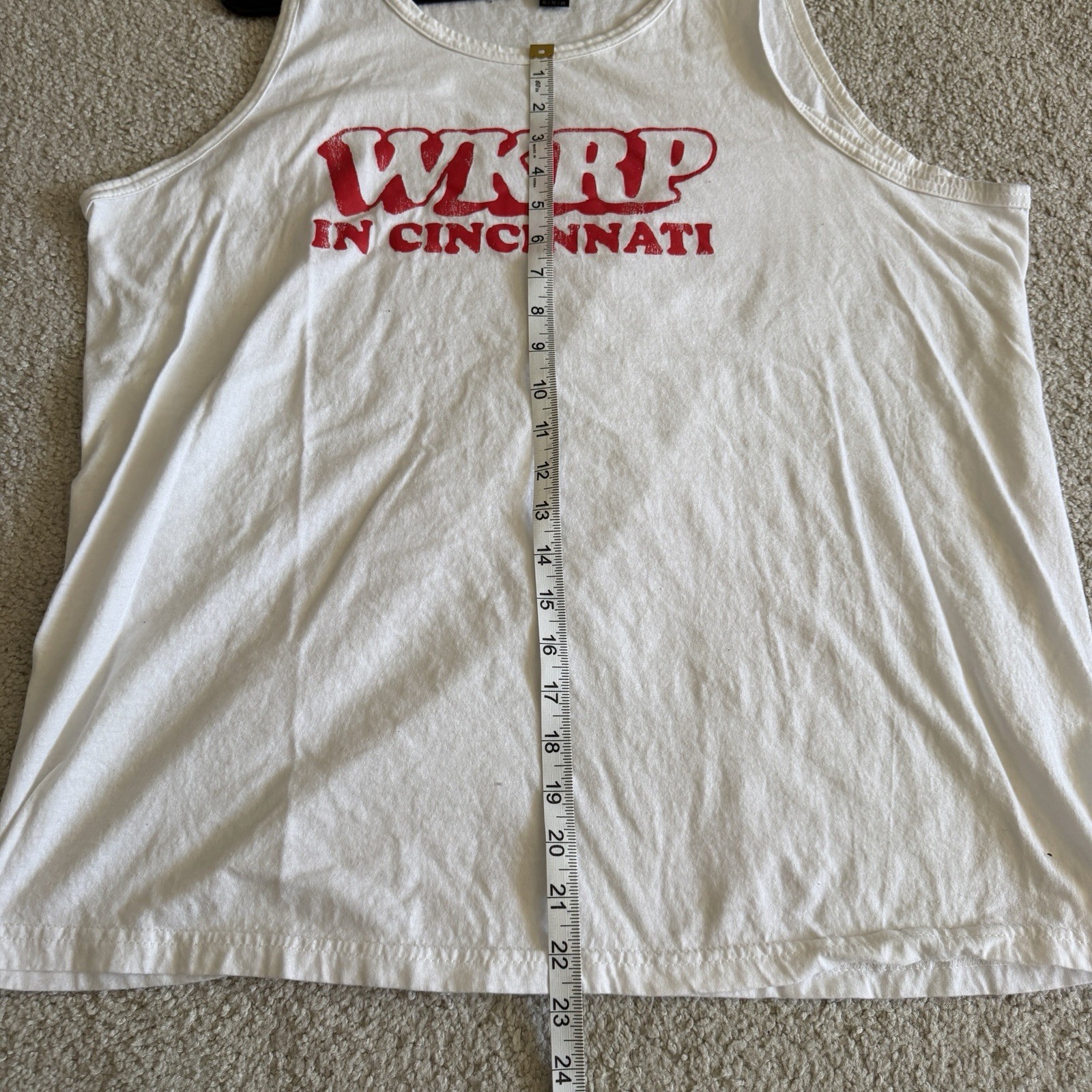 WKRP in Cincinnati Tank Top White Size XL