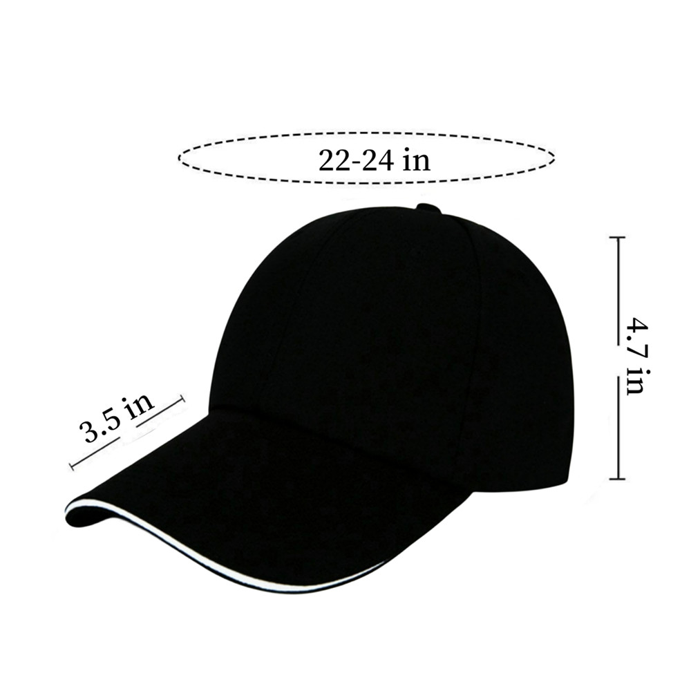 100%Cotton Baseball Cap Ball Dad Hat Adjustable Plain Solid Washed Men Women Cap