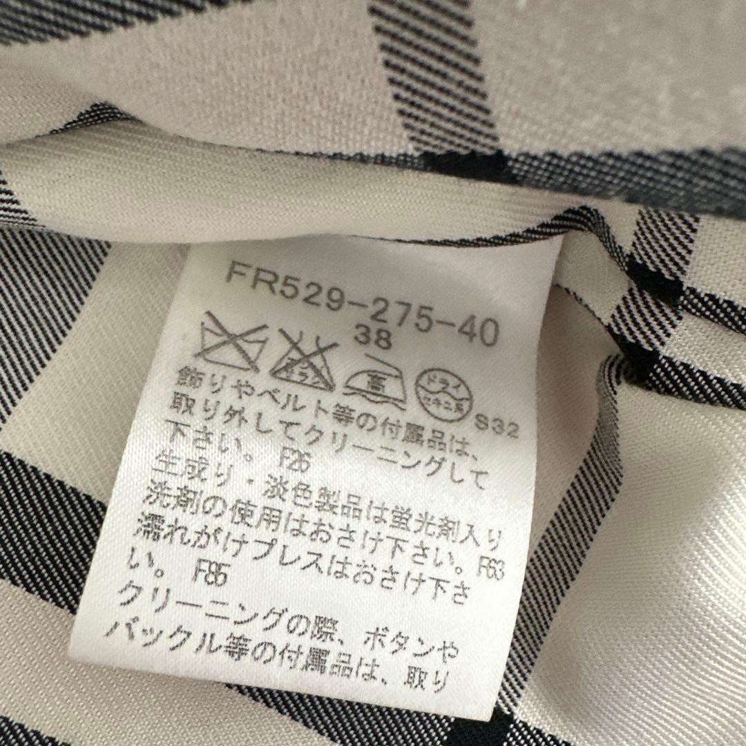BURBERRY BLUE LABEL Beige Trench Coat Nova Check Womens Size 38