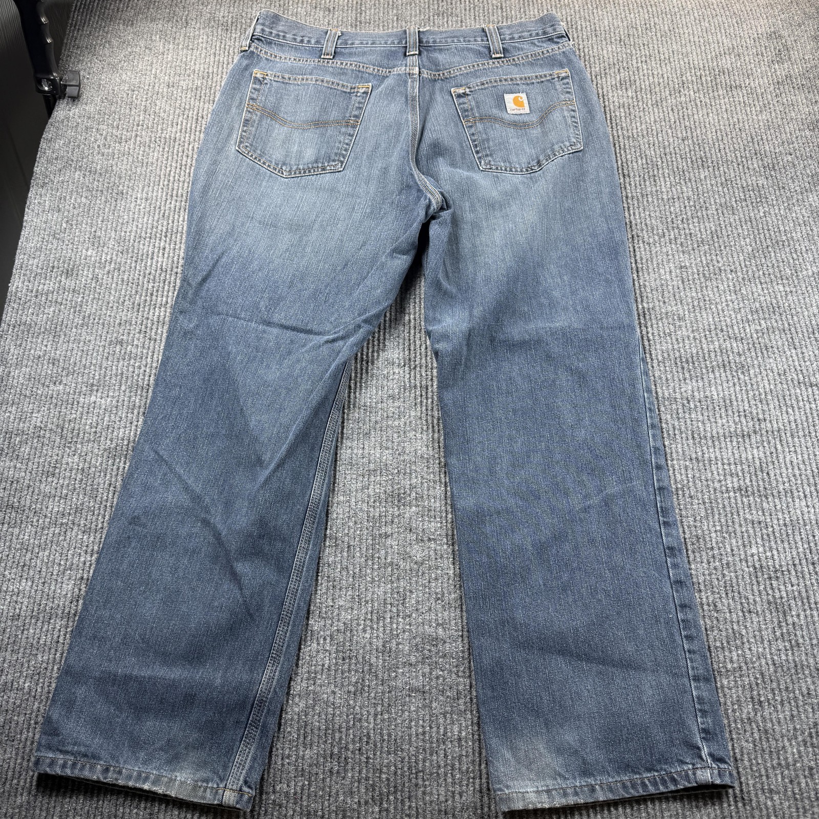 Carhartt Jeans Mens 36×30 Blue Relaxed Fit Straight Leg Denim Workwear Pants
