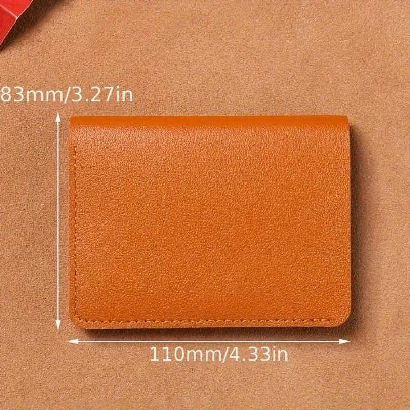 Unisex Slim Leather Front Pocket Wallet ID Credit Card Holders Small Coin Purse