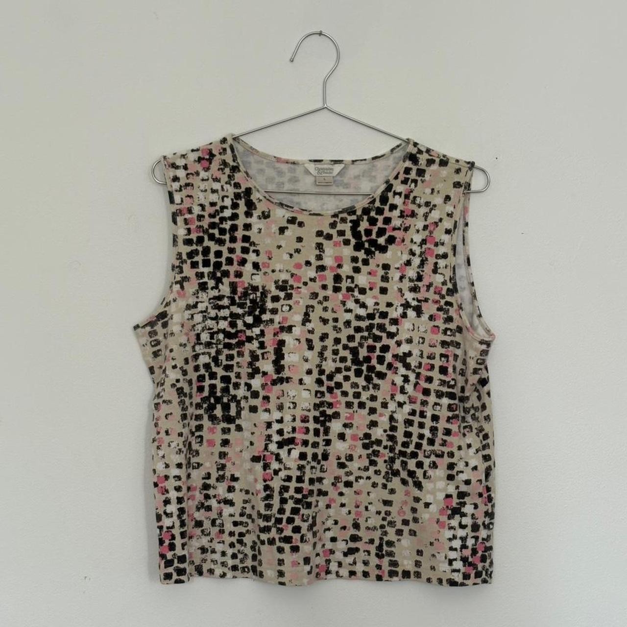 Vintage Y2K Christopher & Banks Geometric Print Tank Top
