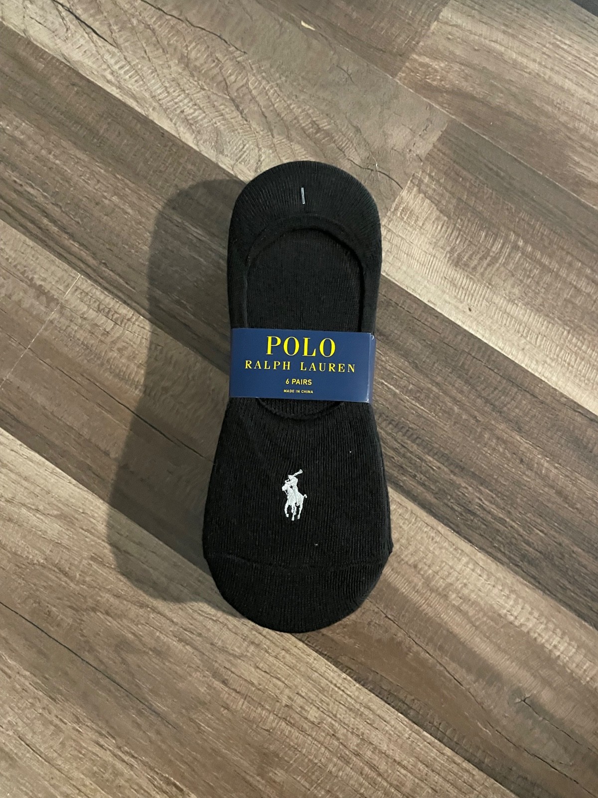 Polo Ralph Lauren Women’s Sz 9-11 Black No Show Liner Socks 6 Pairs NEW
