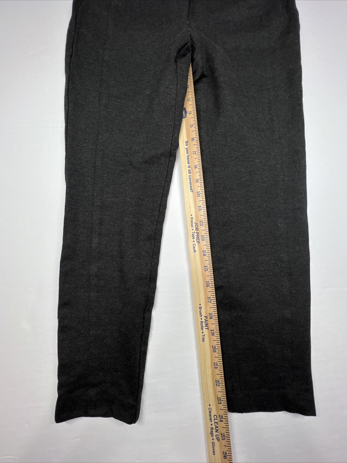 Willi Smith Womens Size 6 Rayon Nylon Spandex Blend Dark Gray Pants Zip Pocket