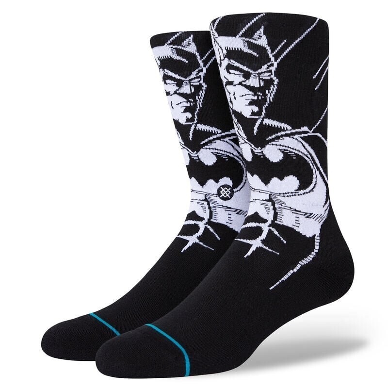 Stance Men Black Crew Cotton Cushion DC Comics The Batman Casual Socks M 6-8.5