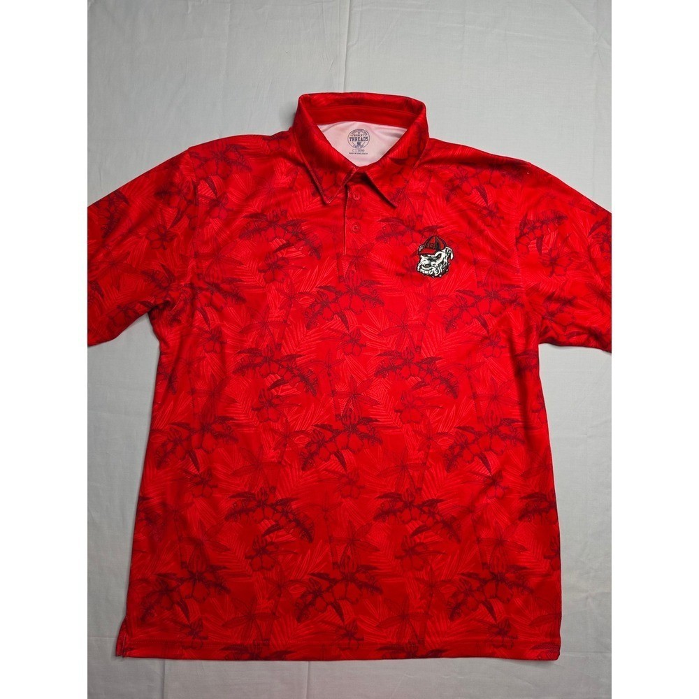 Rivalry Threads 91 Georgia Bulldogs Football Shirt Men’s Large Red Floral Print