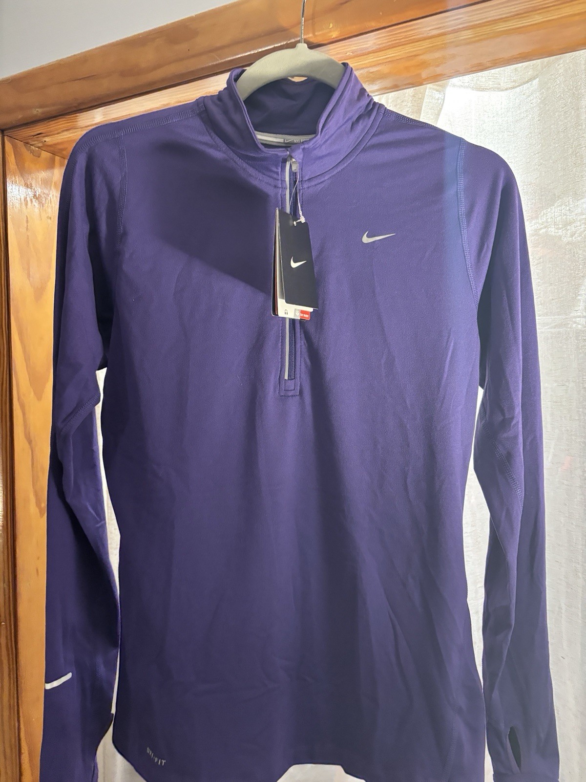 Nike Womens Dri FIT Small Purple PULLOVER JACKET RUNNING NWT RETAIL $65
