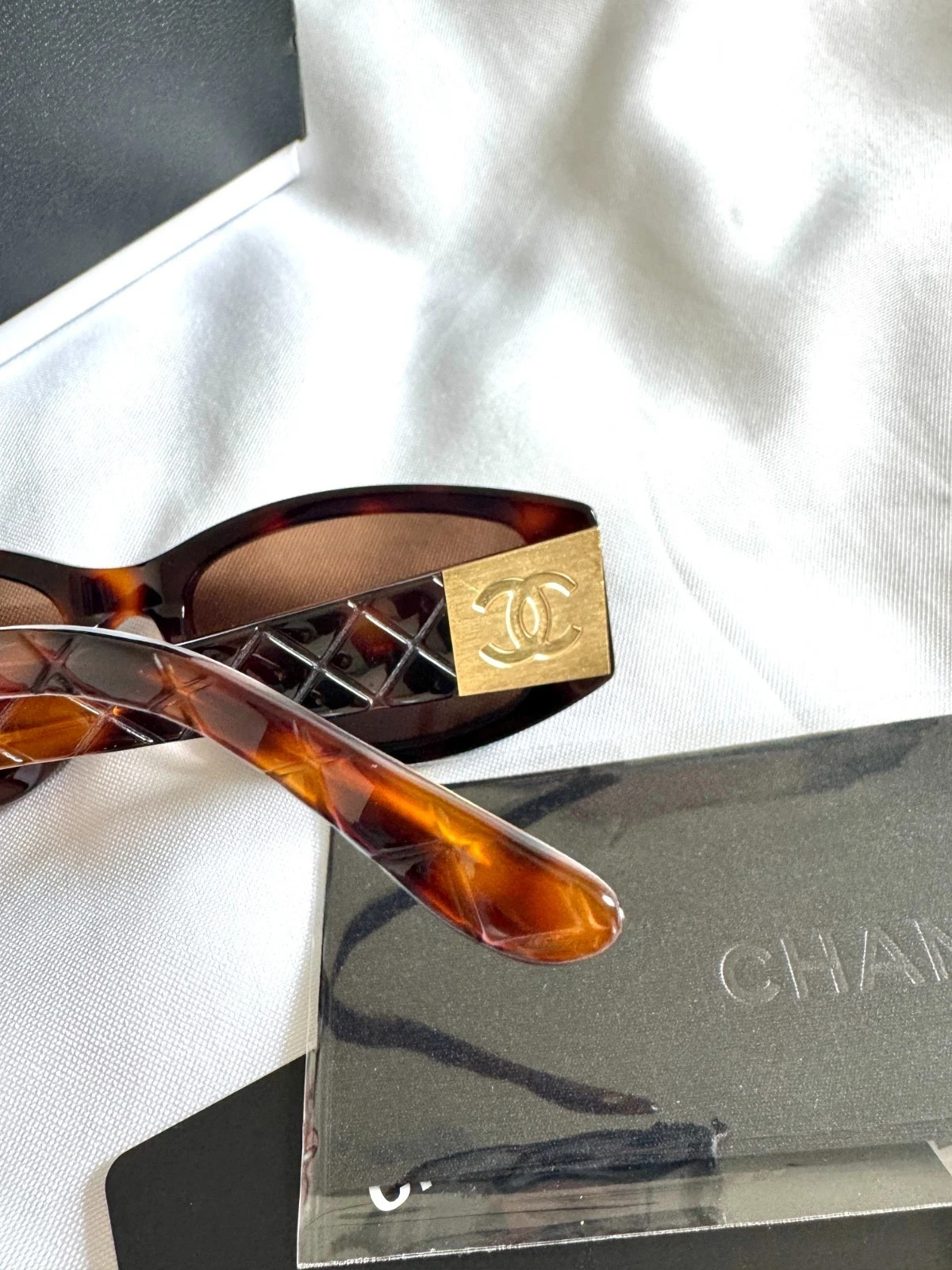 NEW CHANEL RECTANGLE SUNGLASSES 74573S Brown Tortoise